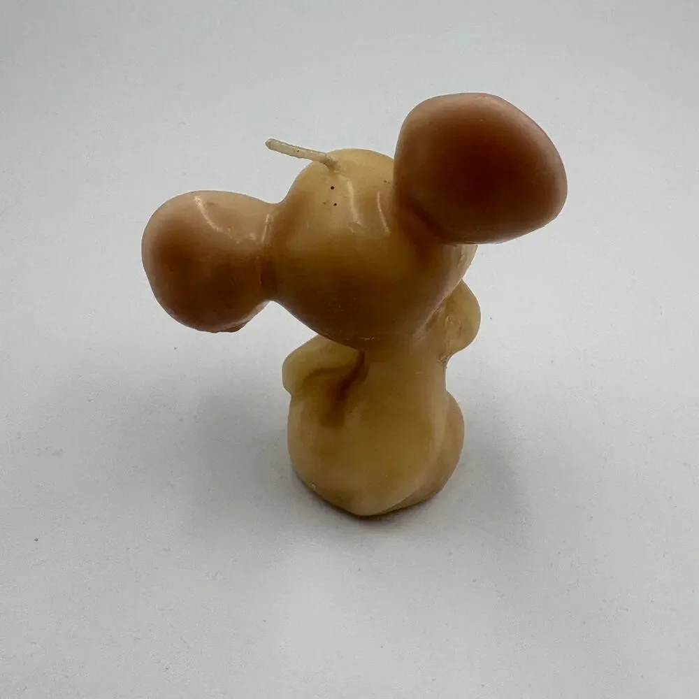 Vintage Russ Berrie Wax Mouse Candle Figurine Mini ADORABLE Country Mice